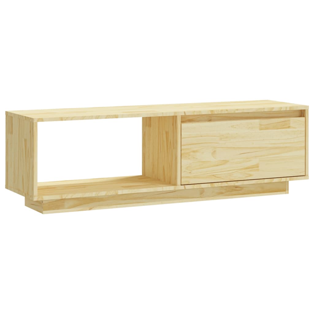 Meuble TV 110x30x33,5 cm Bois de pin massif - XIOS