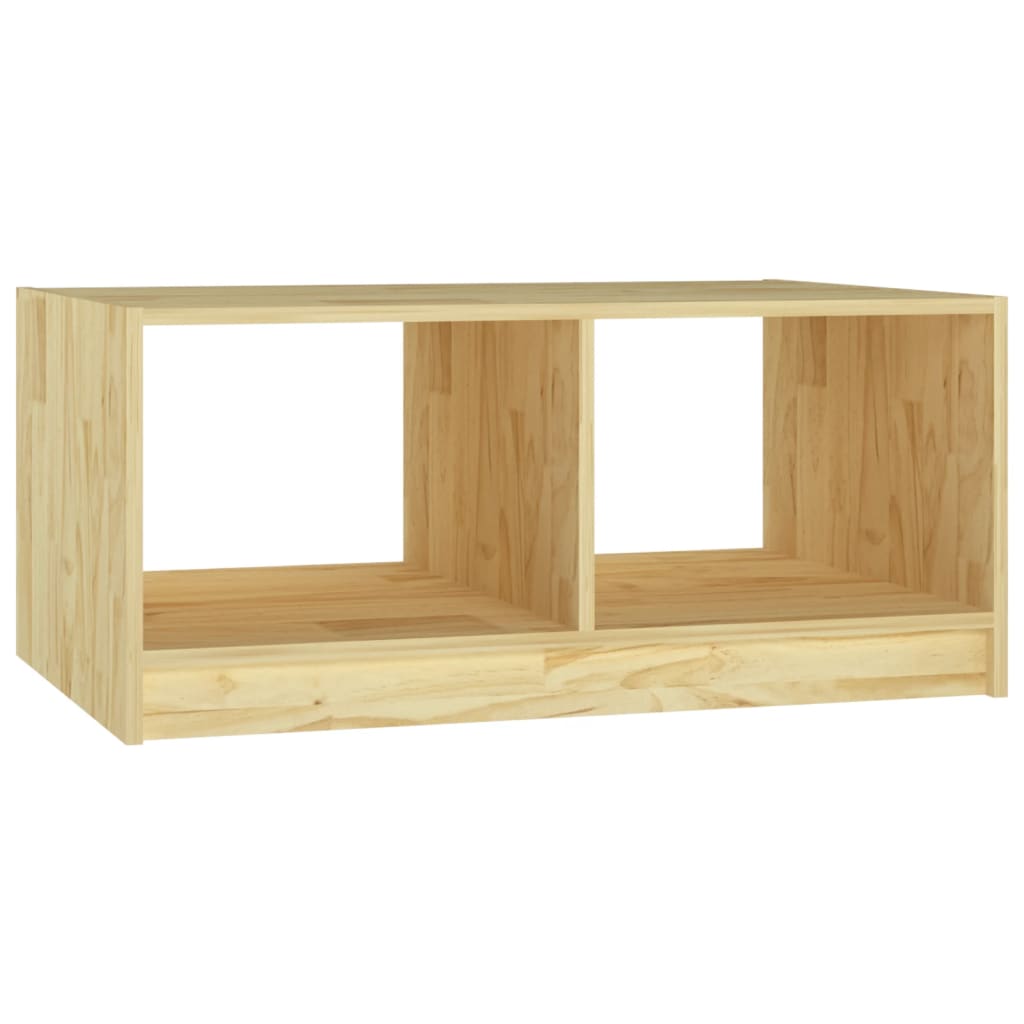 Table basse 75x50x33,5 cm Bois de pin massif - XIOS