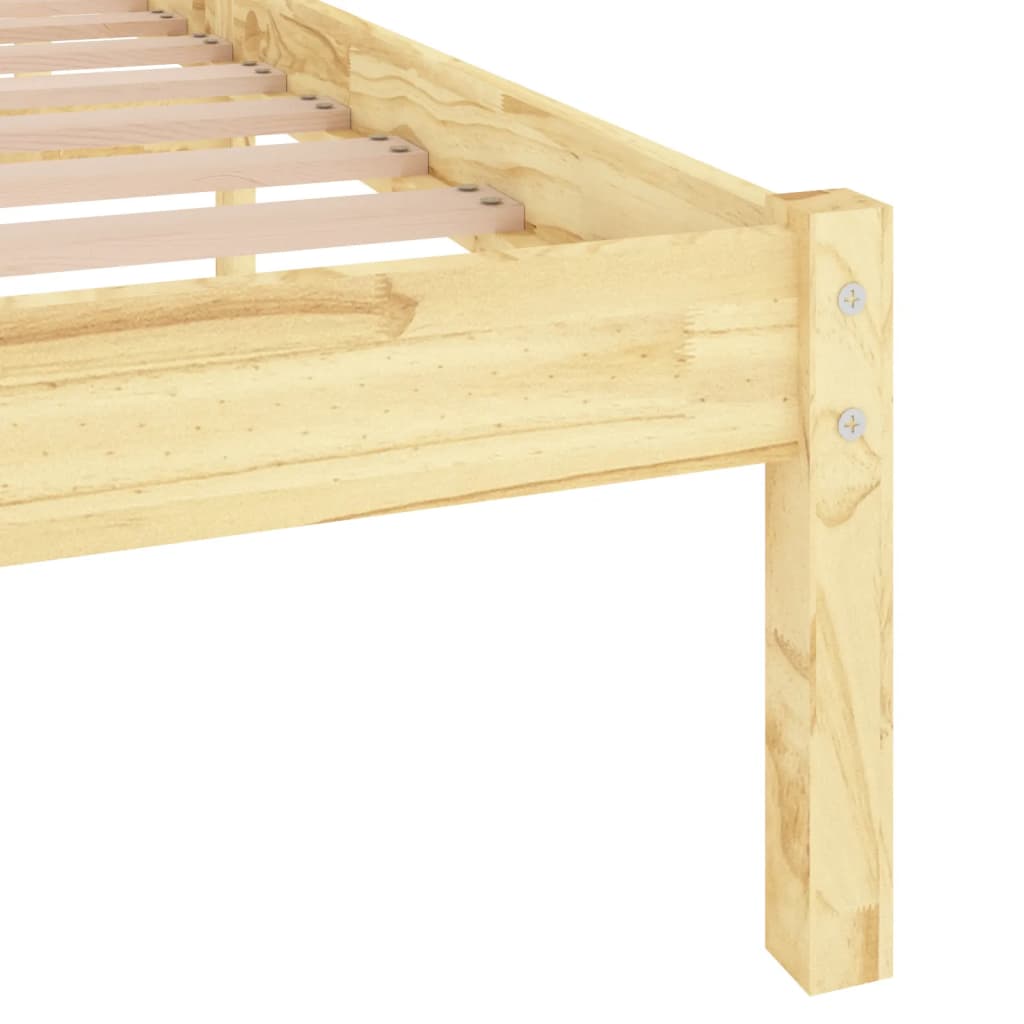 Cadre de lit sans matelas bois massif 140x200 cm - XIOS