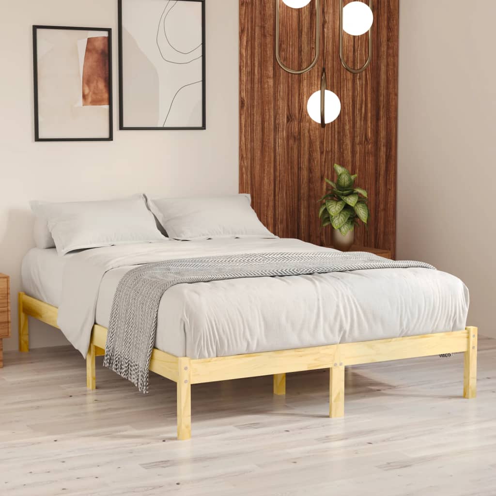 Cadre de lit sans matelas bois massif 160x200 cm - XIOS