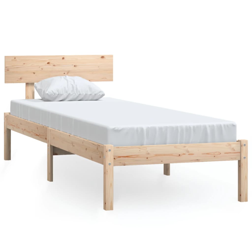 Cadre de lit sans matelas bois massif 90x200 cm - XIOS