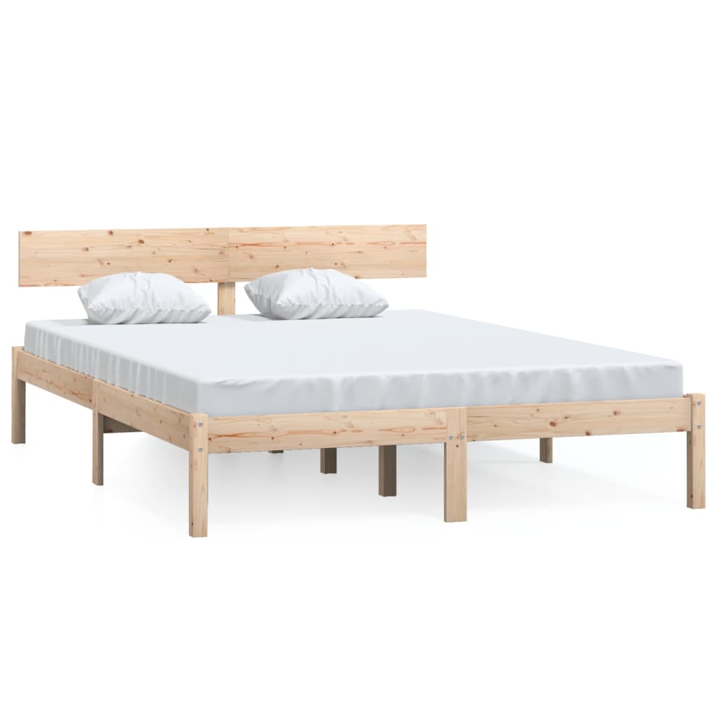 Cadre de lit sans matelas bois massif 120x200 cm - XIOS