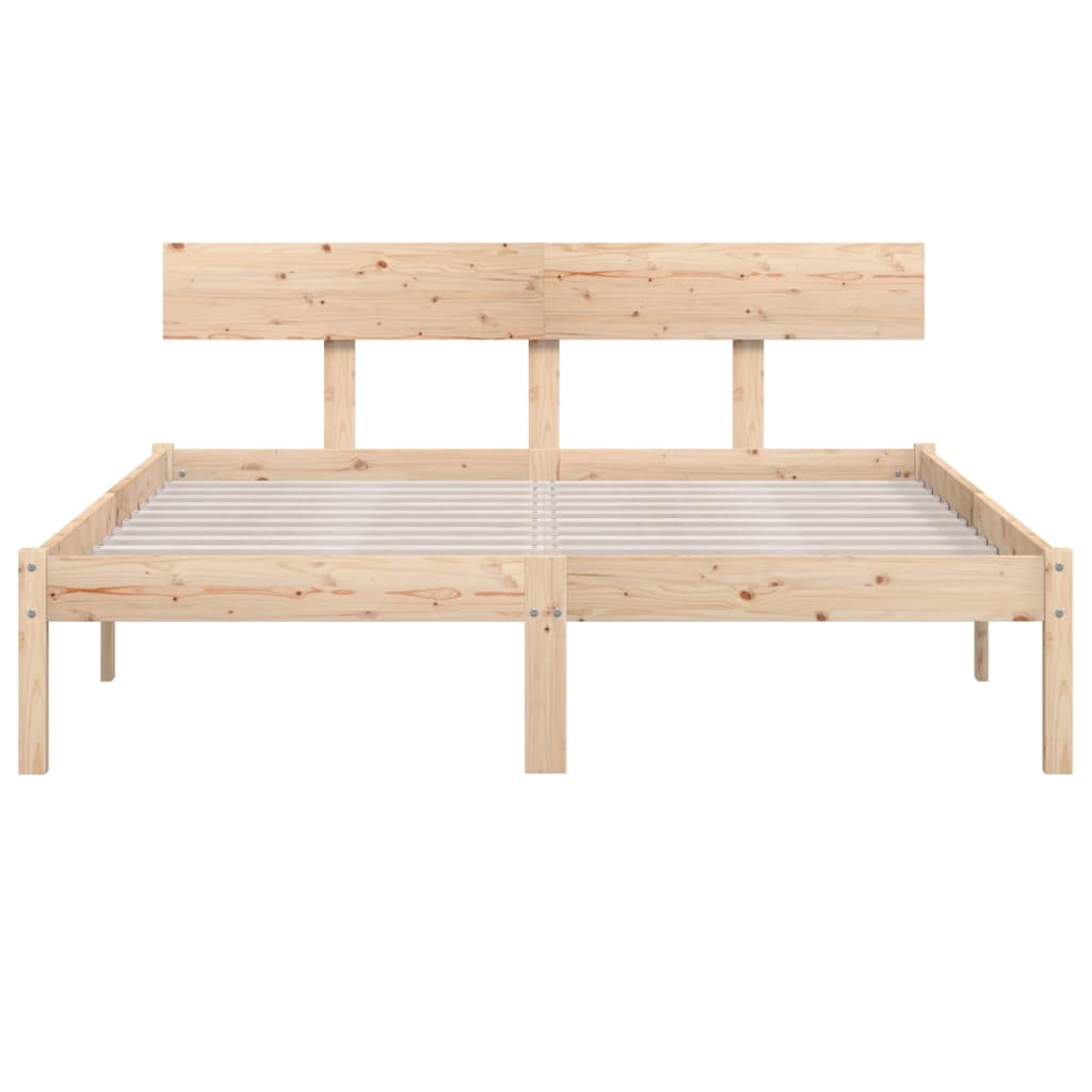 Cadre de lit sans matelas bois massif 120x200 cm - XIOS