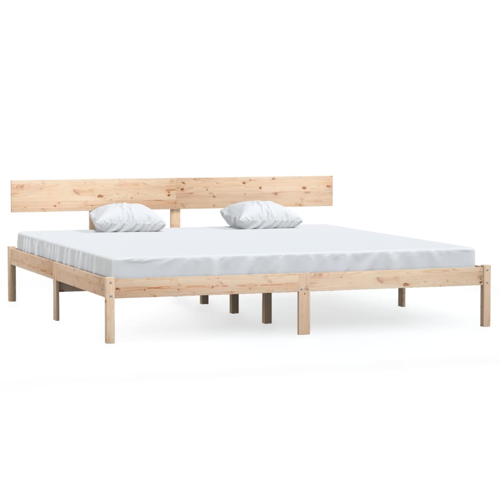 Cadre de lit sans matelas bois massif 200x200 cm - XIOS