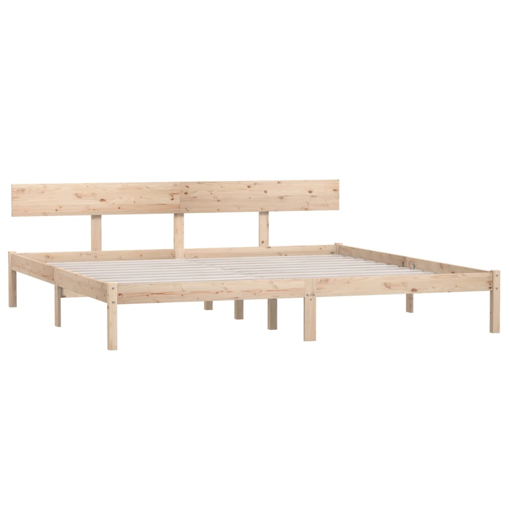 Cadre de lit sans matelas bois massif 200x200 cm - XIOS