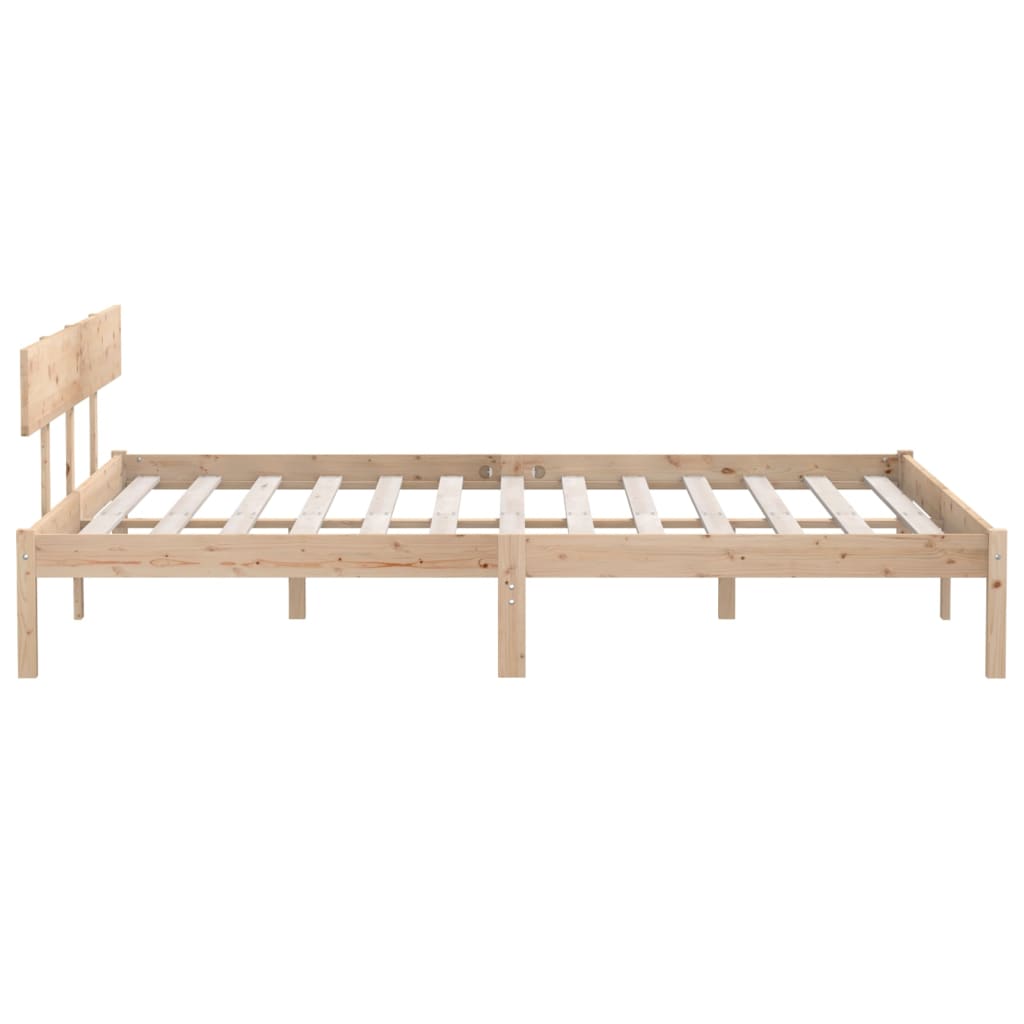 Cadre de lit sans matelas bois massif 200x200 cm - XIOS