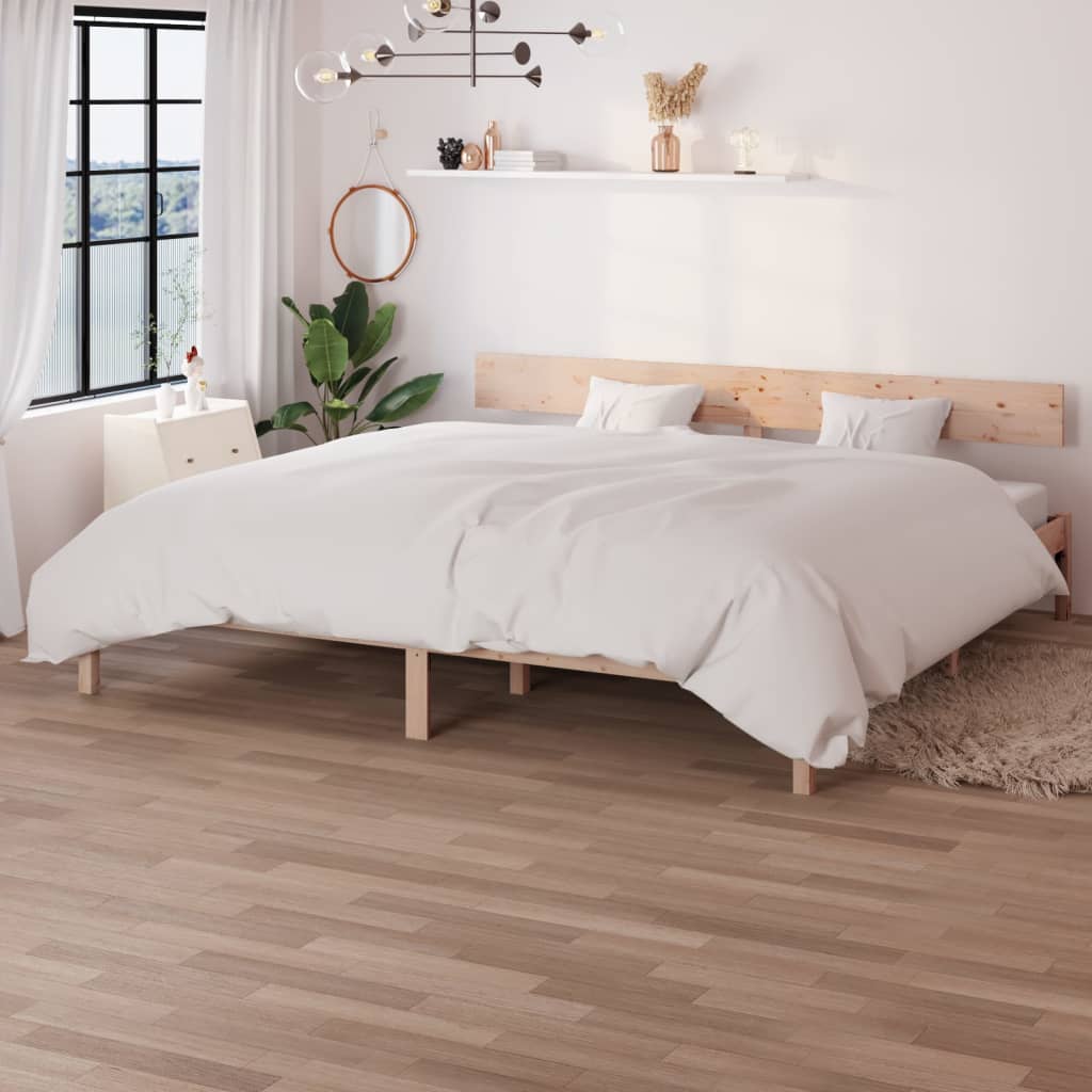 Cadre de lit sans matelas bois massif 200x200 cm - XIOS