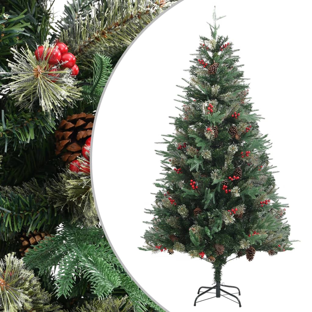 Sapin de Noël avec pommes de pin Vert 195 cm PVC et PE - XIOS