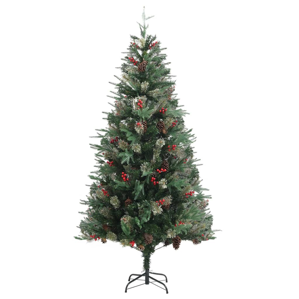 Sapin de Noël avec pommes de pin Vert 225 cm PVC et PE - XIOS