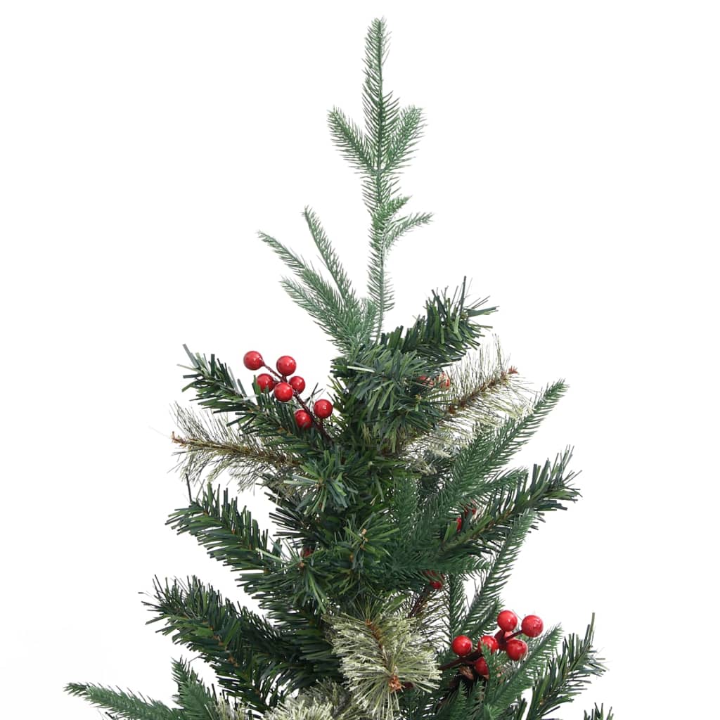 Sapin de Noël avec pommes de pin Vert 225 cm PVC et PE - XIOS