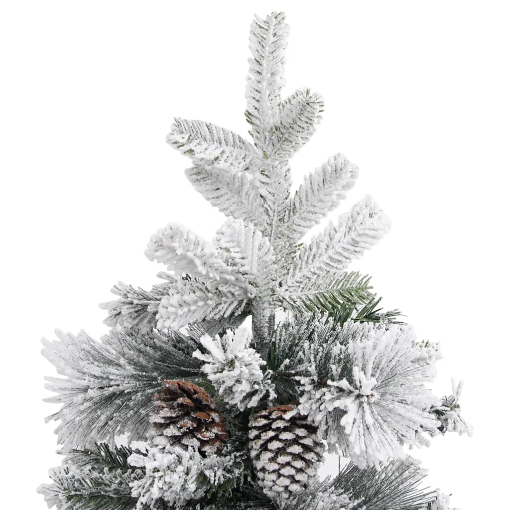 Sapin de Noël à flocons de neige et pommes de pin 195 cm PVC/PE - XIOS