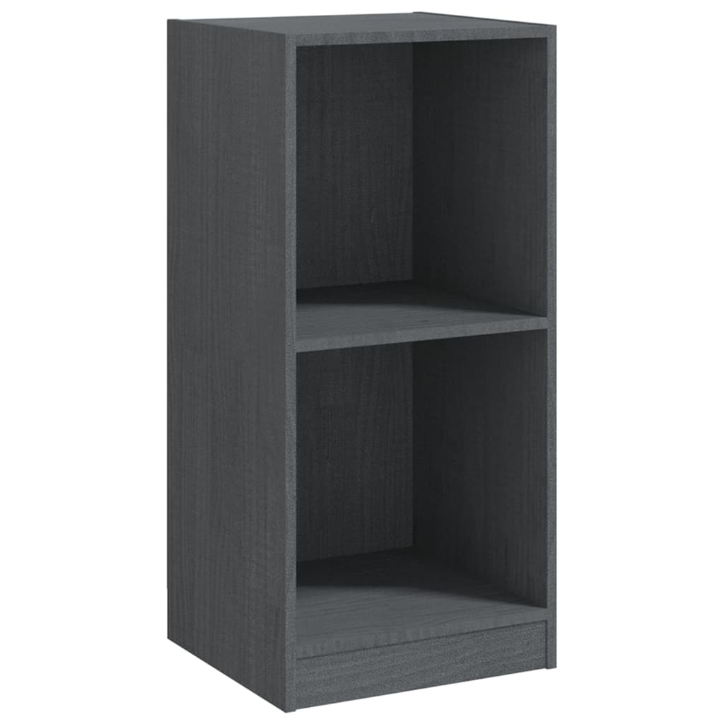Armoire d'appoint gris 35,5x33,5x76 cm bois de pin massif