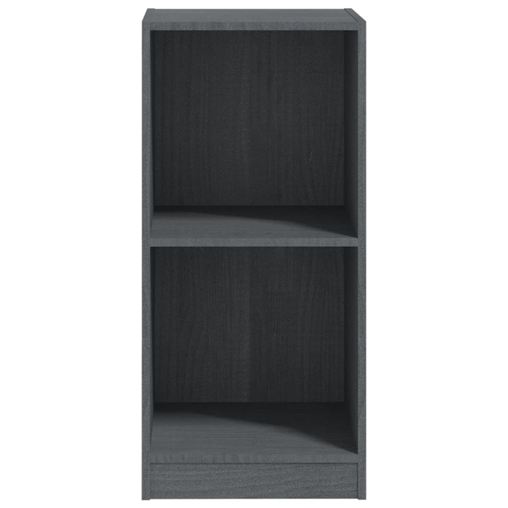 Armoire d'appoint gris 35,5x33,5x76 cm bois de pin massif