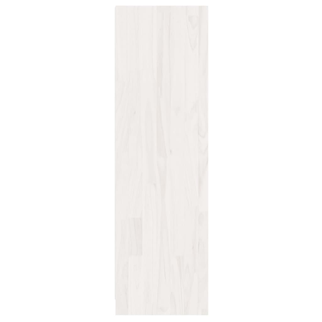 Bibliothèque/Séparateur de pièce Blanc 36x33x110 cm Pin massif - XIOS