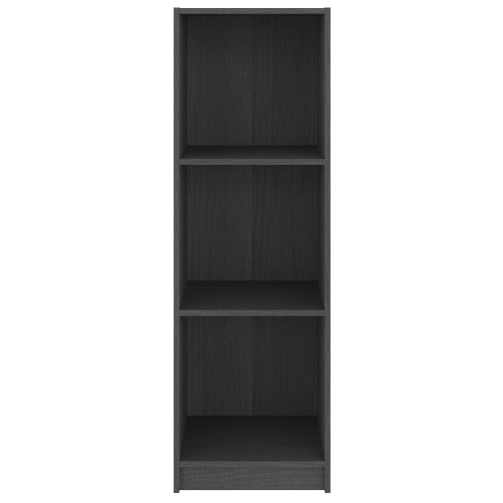 Bibliothèque/Séparateur de pièce gris 36x33x110 cm pin massif - XIOS