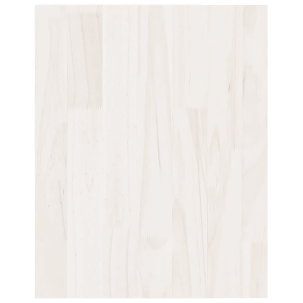 Meuble TV Blanc 70x33x42 cm Bois de pin massif - XIOS