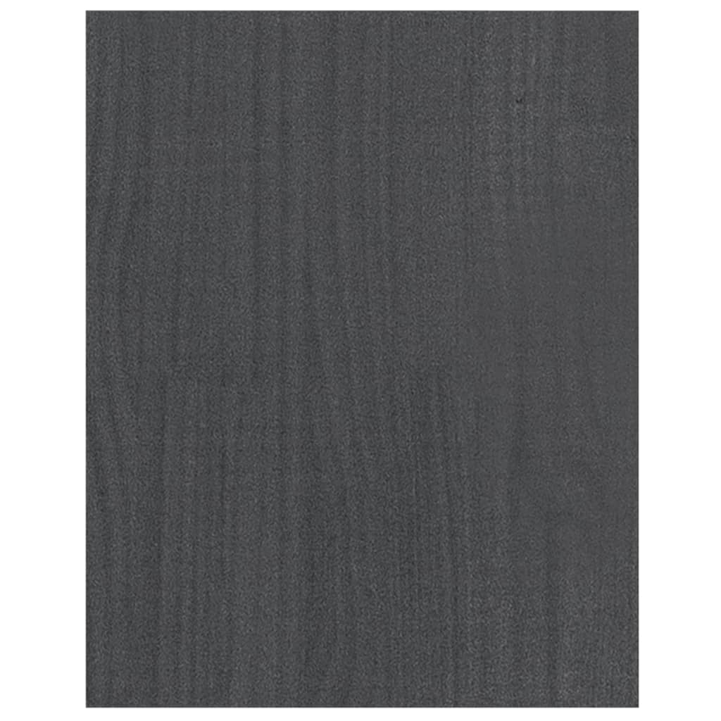 Meuble TV Gris 70x33x42 cm Bois de pin massif - XIOS