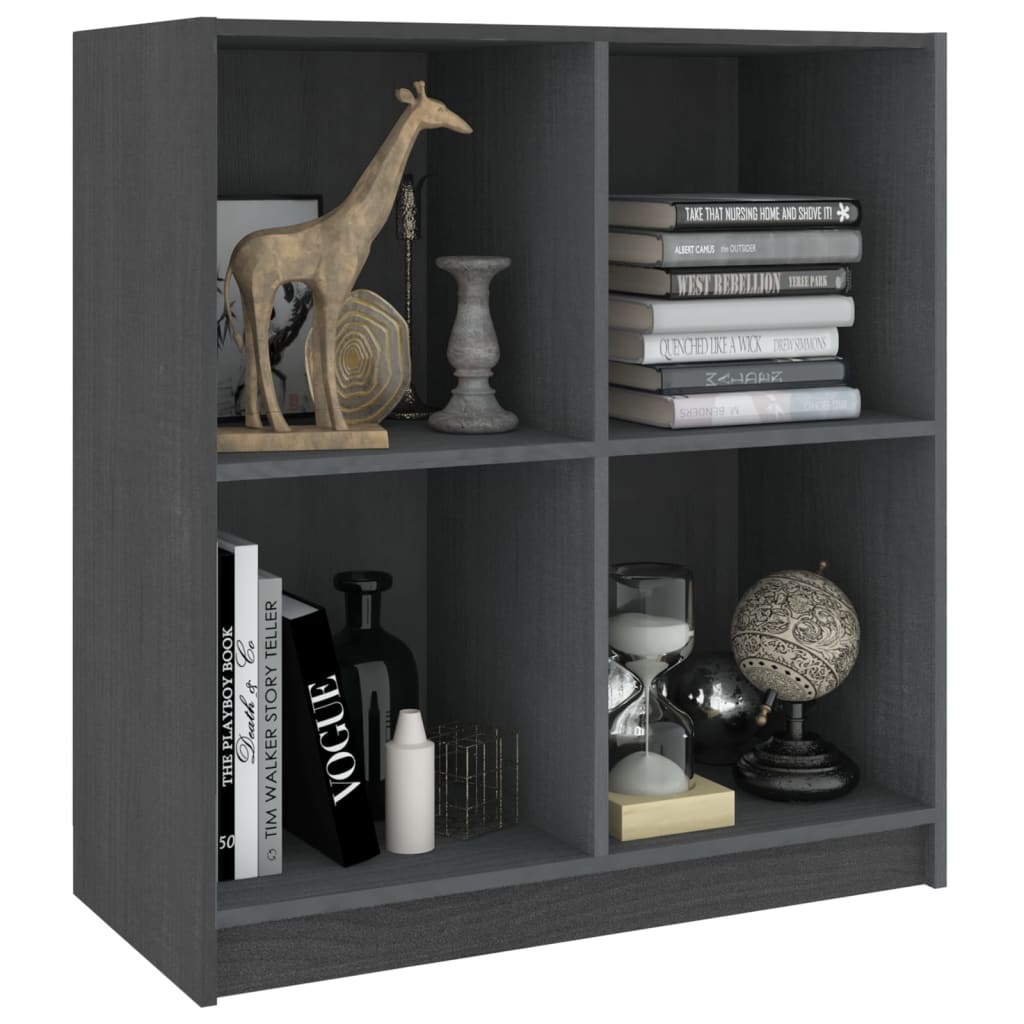 Buffet Gris 70x33x76 cm Bois massif de pin - XIOS