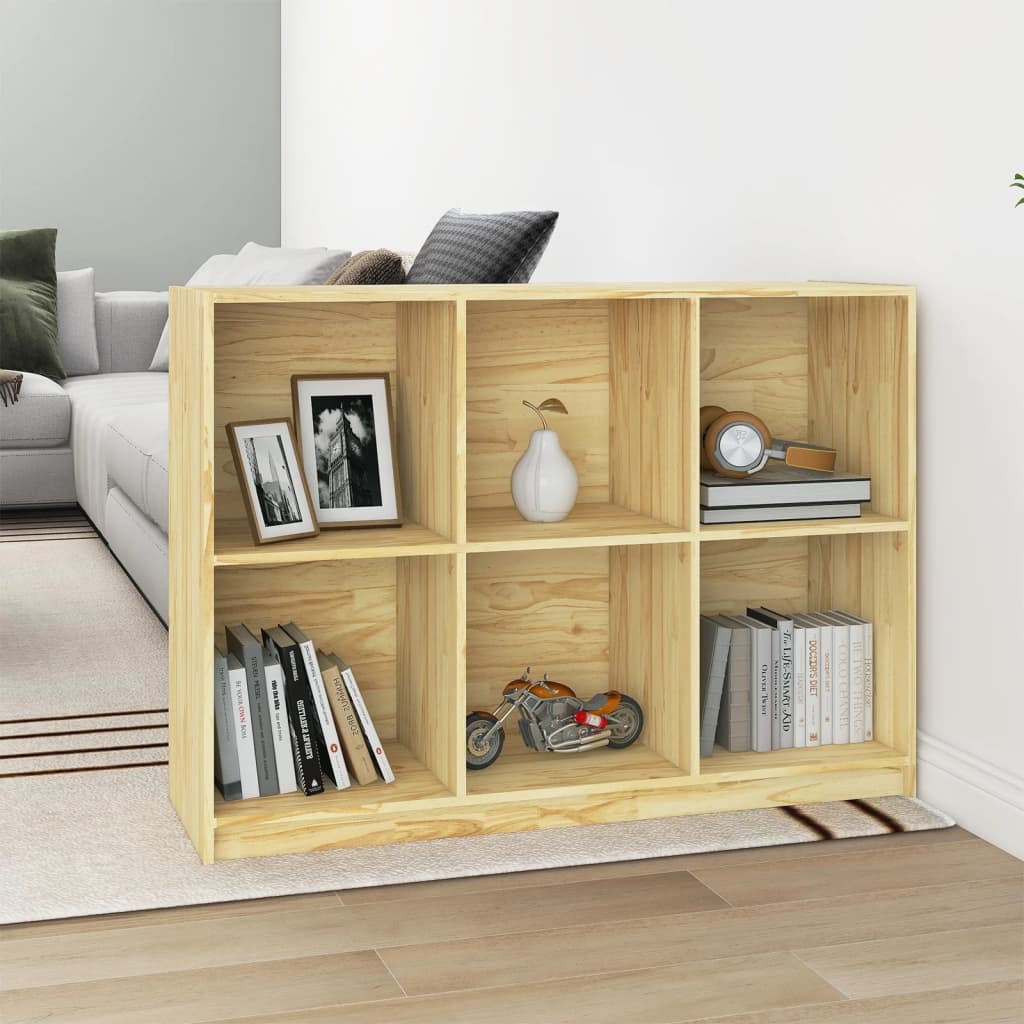 Bibliothèque 104x33x76 cm bois de pin massif - XIOS