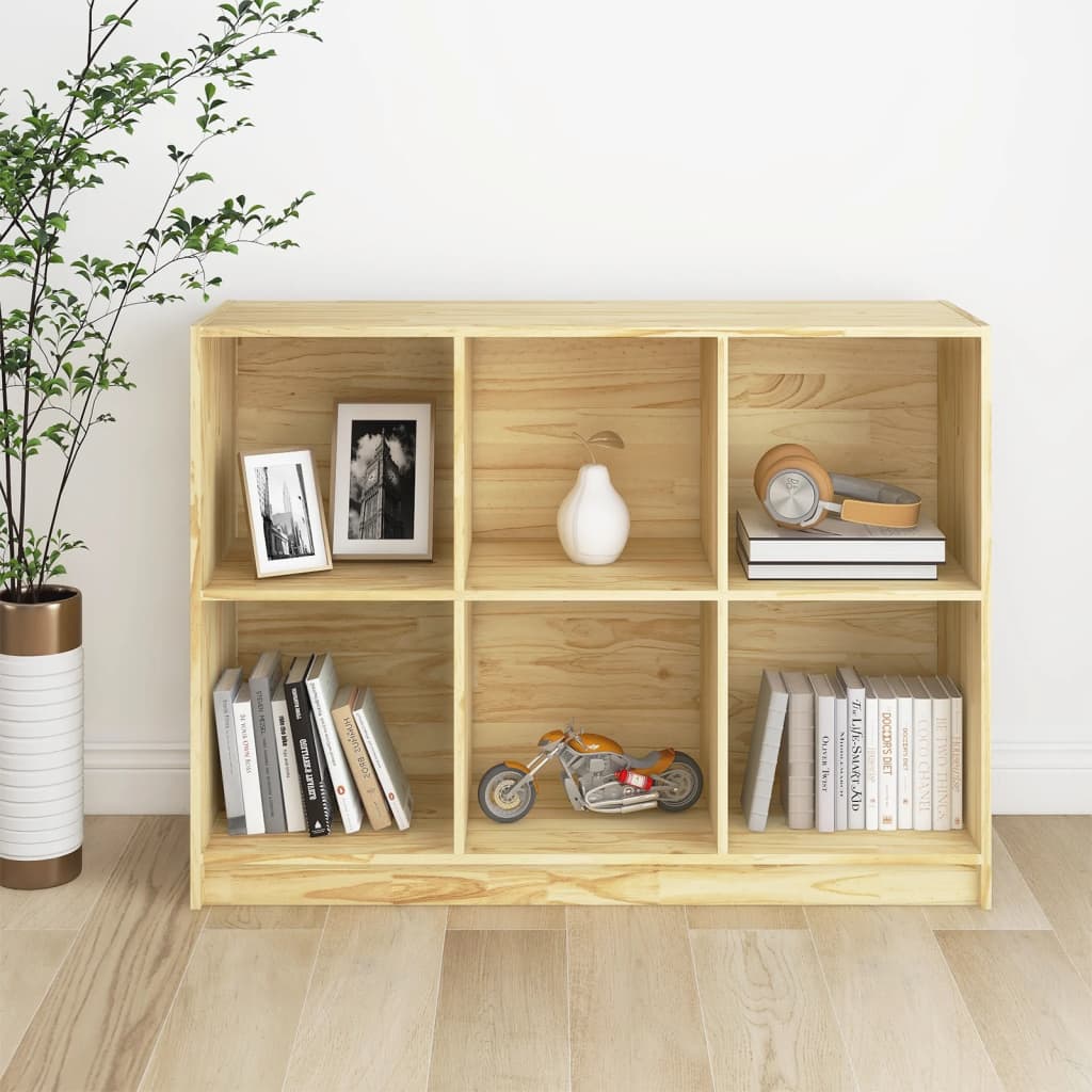 Bibliothèque 104x33x76 cm bois de pin massif - XIOS