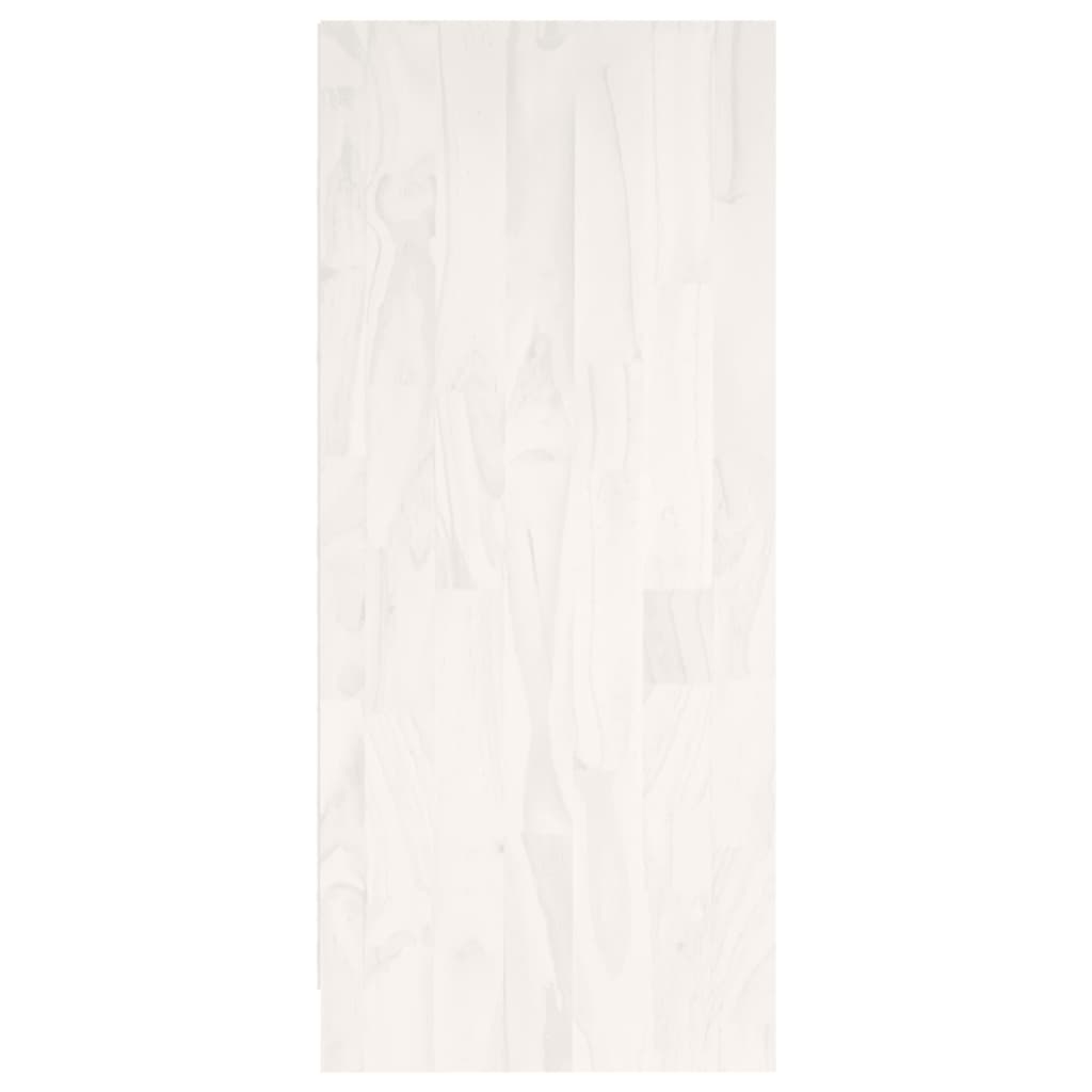 Bibliothèque Blanc 104x33x76 cm bois de pin massif - XIOS