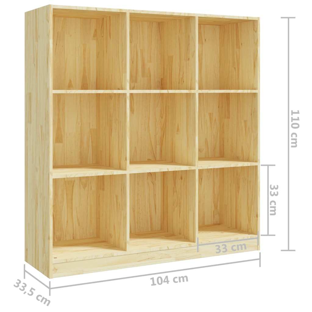 Bibliothèque/Séparateur de pièce 104x33,5x110 cm pin massif - XIOS