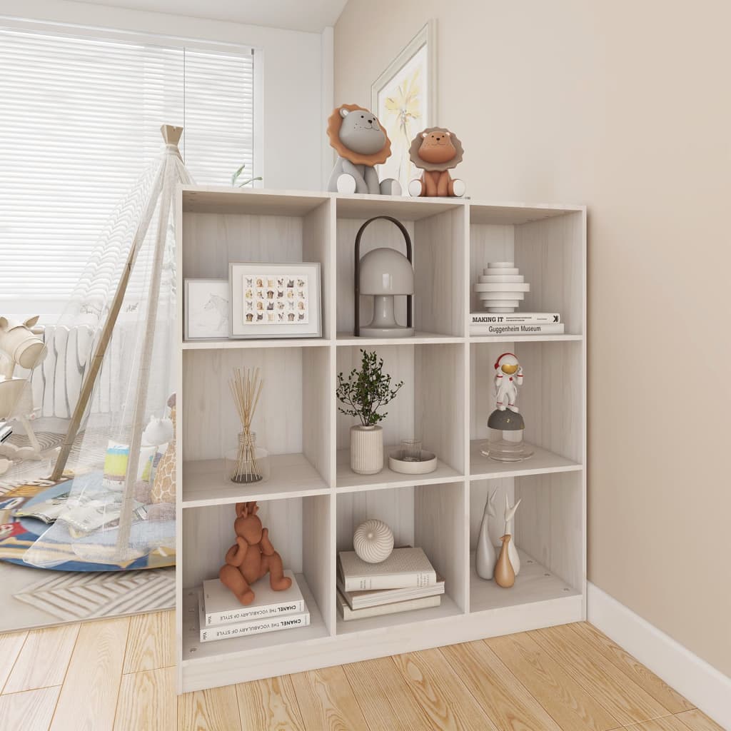Bibliothèque/Séparateur de pièce 104x33,5x110 cm pin massif - XIOS