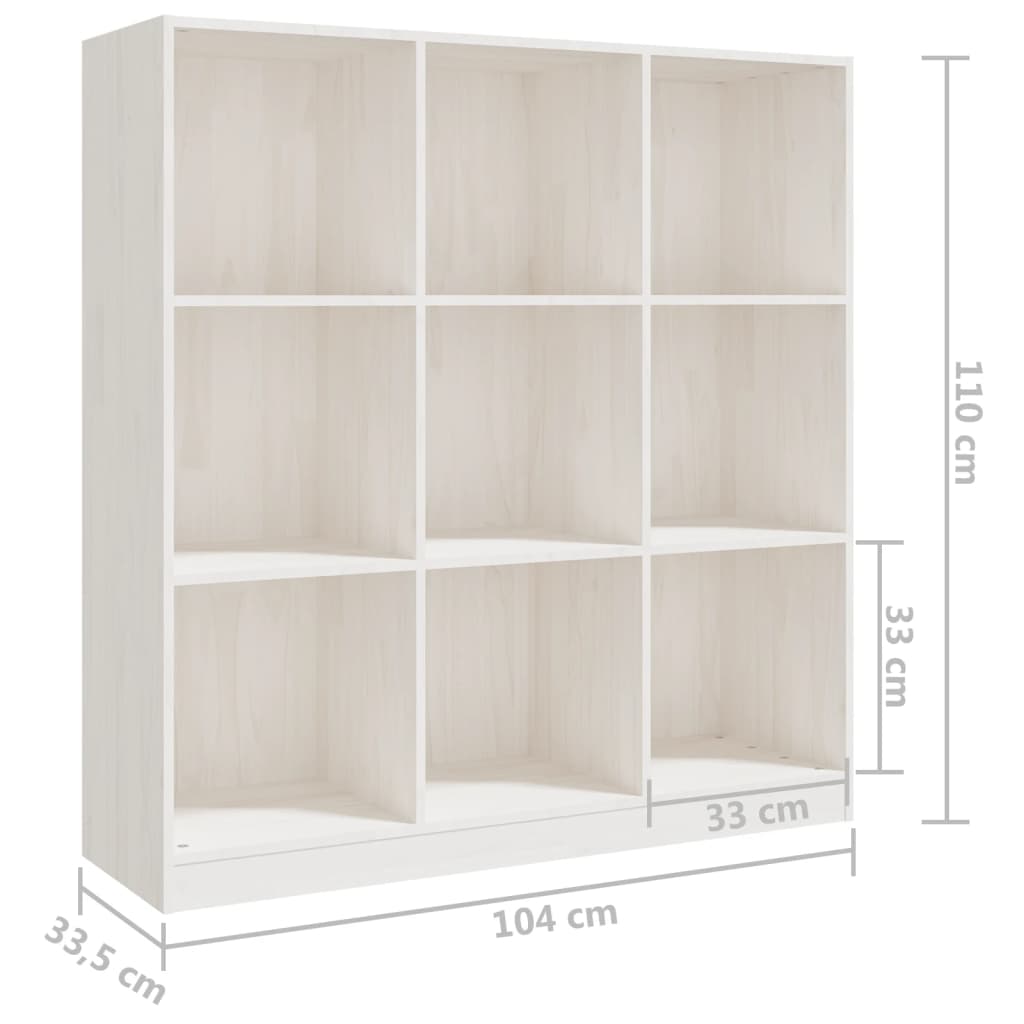 Bibliothèque/Séparateur de pièce 104x33,5x110 cm pin massif - XIOS