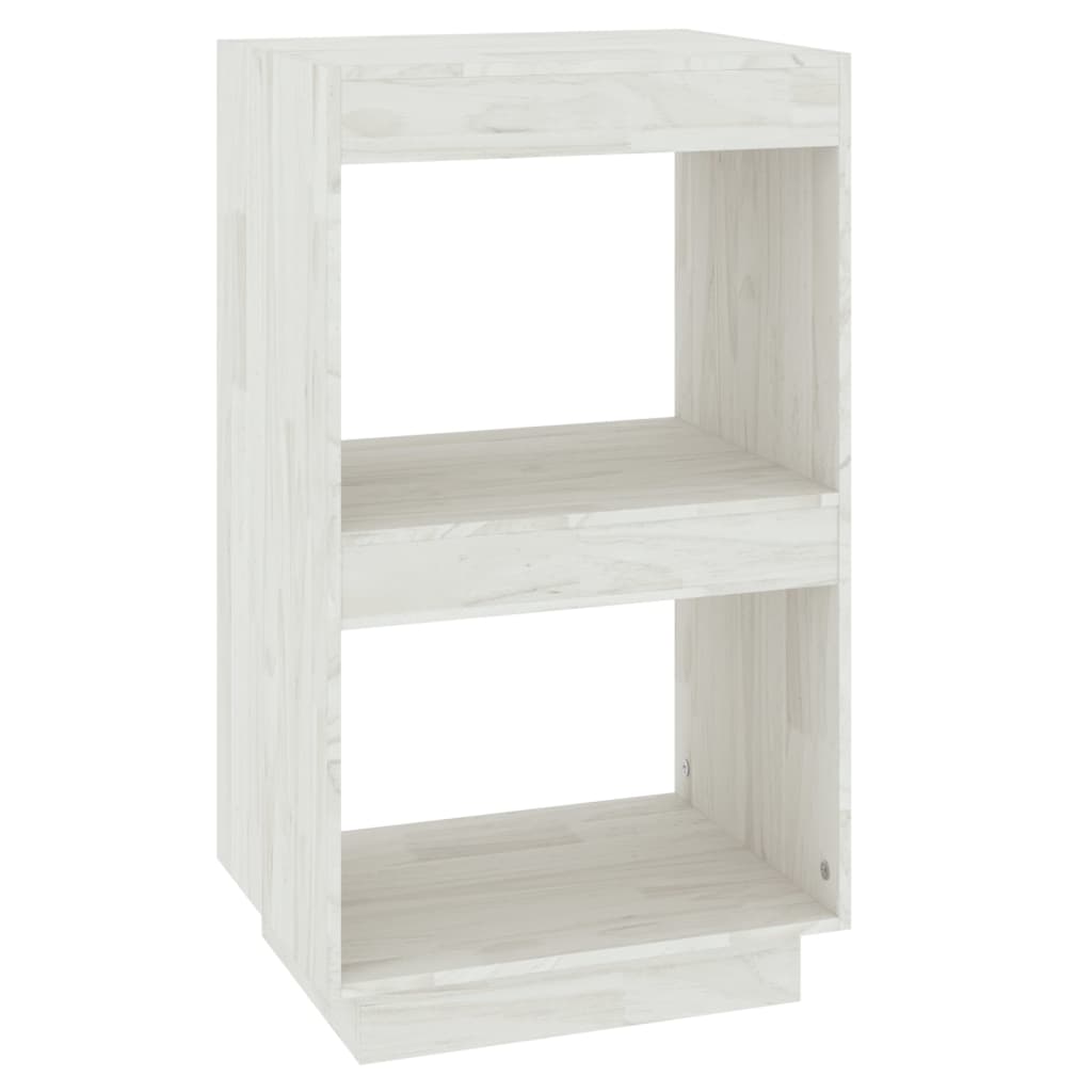 Bibliothèque Blanc 40x35x71 cm Bois de pin massif - XIOS