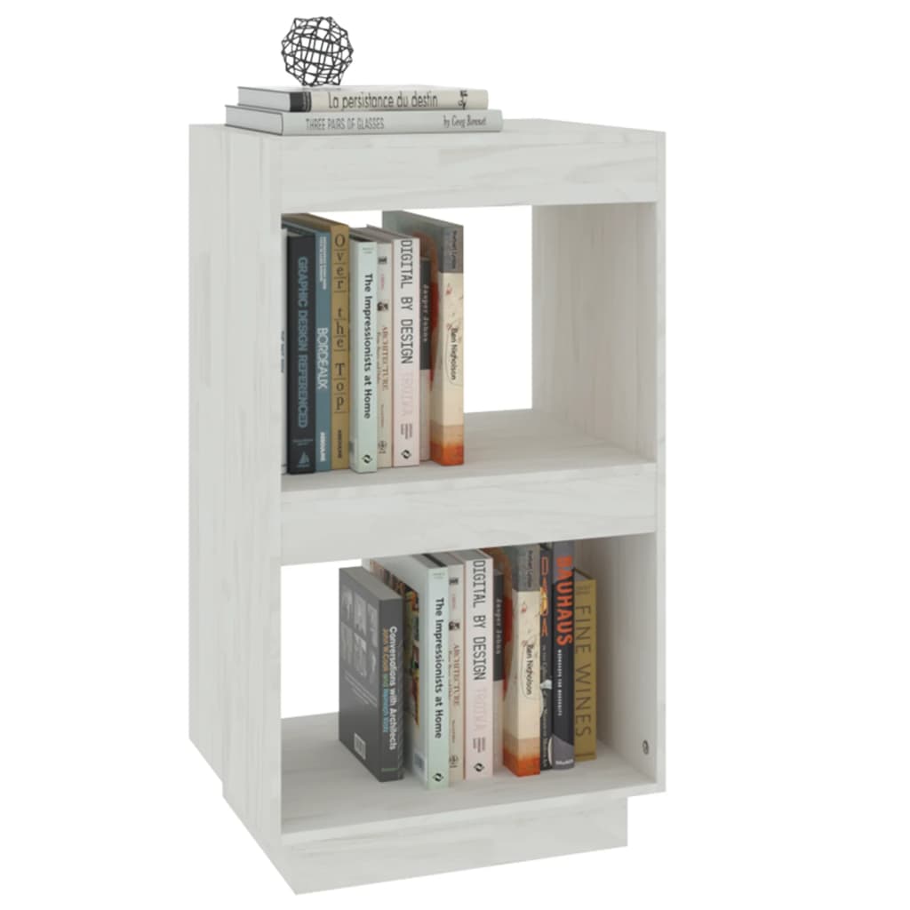 Bibliothèque Blanc 40x35x71 cm Bois de pin massif - XIOS