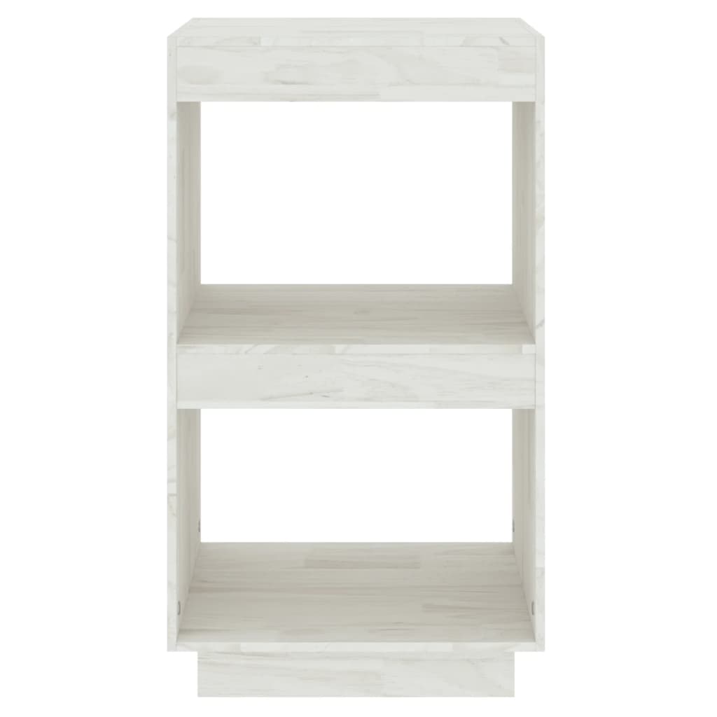 Bibliothèque Blanc 40x35x71 cm Bois de pin massif - XIOS