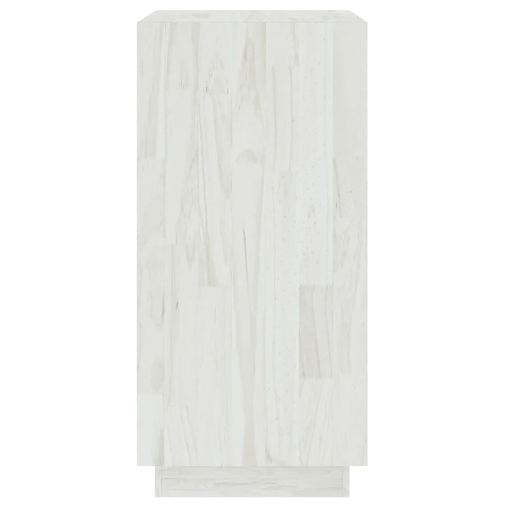 Bibliothèque Blanc 40x35x71 cm Bois de pin massif - XIOS