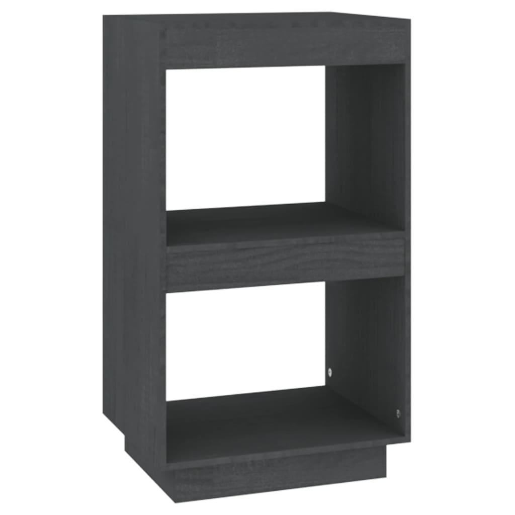 Bibliothèque Gris 40x35x71 cm Bois de pin massif - XIOS