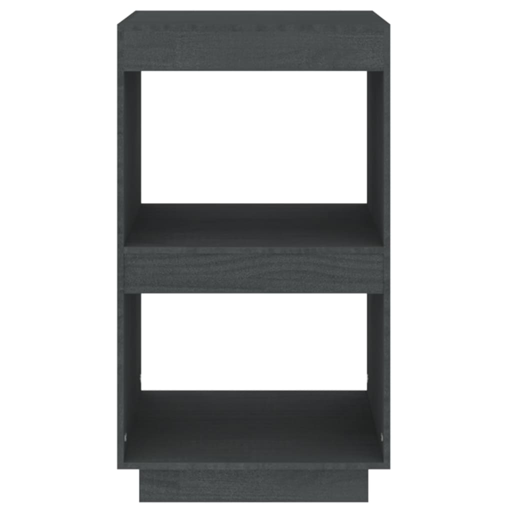 Bibliothèque Gris 40x35x71 cm Bois de pin massif - XIOS