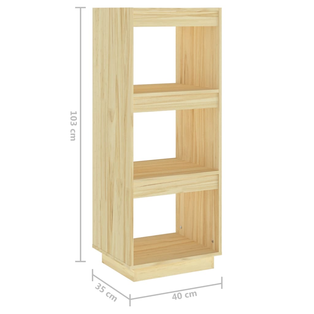Bibliothèque/Séparateur de pièce 40x35x103 cm pin massif - XIOS