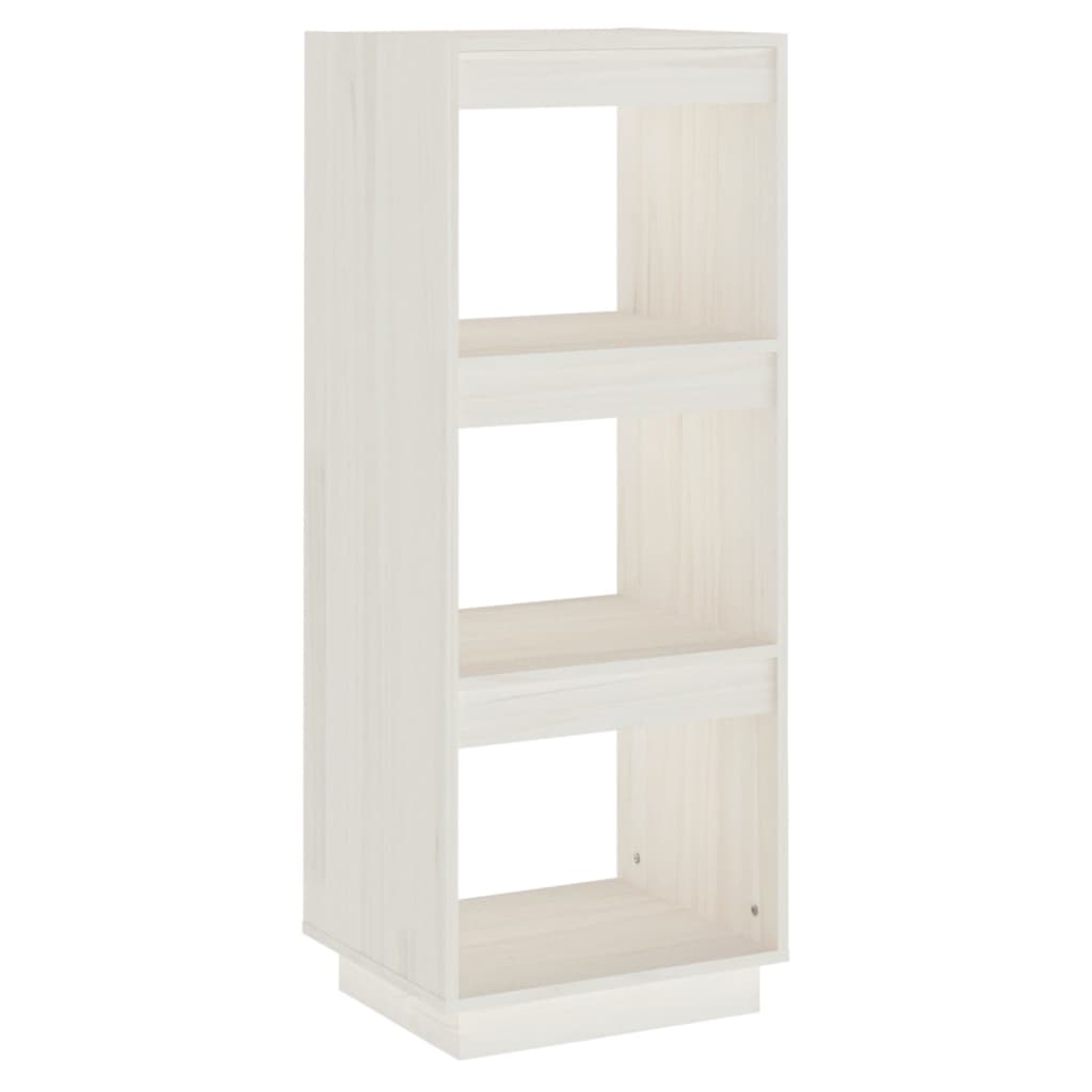 Bibliothèque/Séparateur de pièce blanc 40x35x103 cm pin massif - XIOS