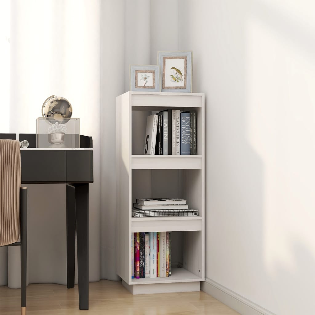 Bibliothèque/Séparateur de pièce blanc 40x35x103 cm pin massif - XIOS