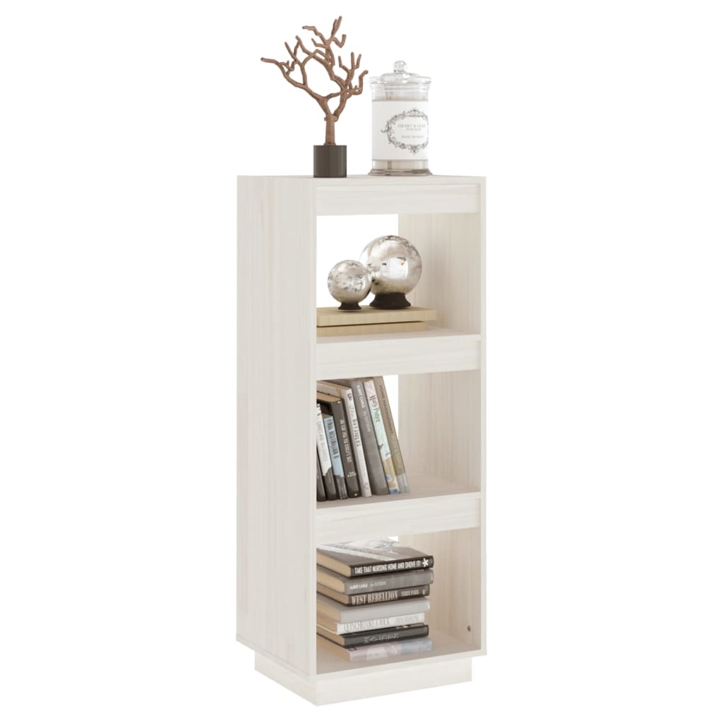 Bibliothèque/Séparateur de pièce blanc 40x35x103 cm pin massif - XIOS