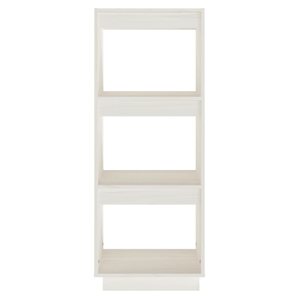 Bibliothèque/Séparateur de pièce blanc 40x35x103 cm pin massif - XIOS