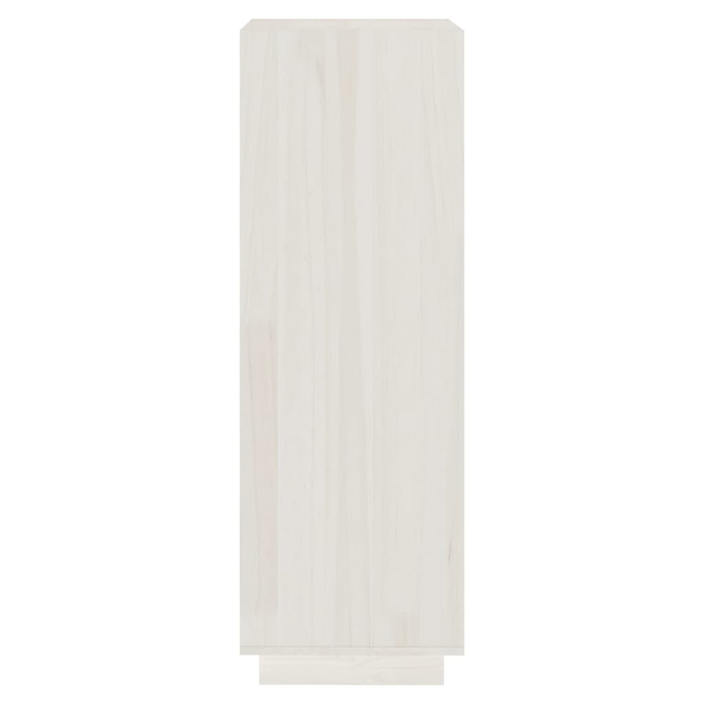 Bibliothèque/Séparateur de pièce blanc 40x35x103 cm pin massif - XIOS