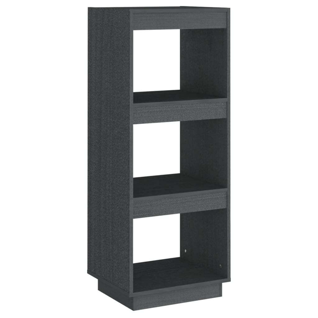 Bibliothèque/Séparateur de pièce gris 40x35x103 cm pin massif - XIOS