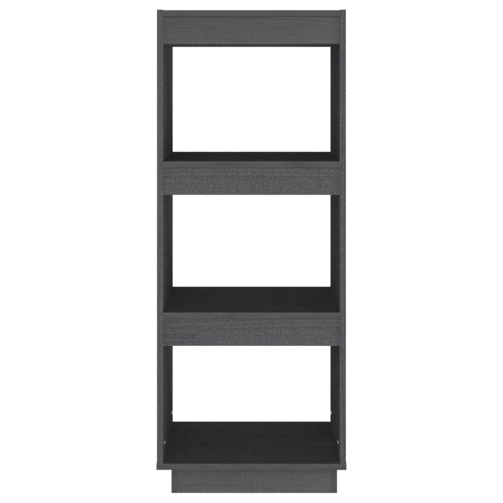 Bibliothèque/Séparateur de pièce gris 40x35x103 cm pin massif - XIOS