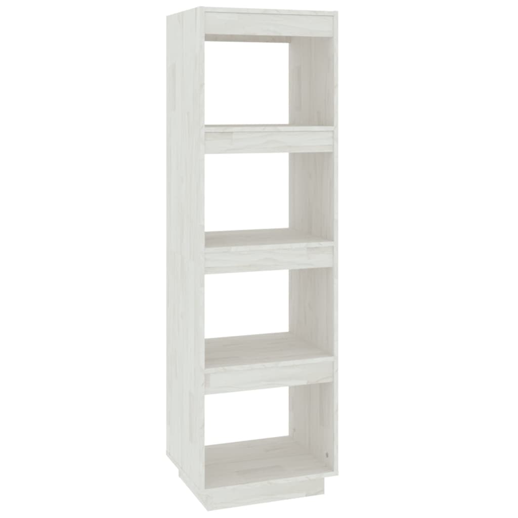 Bibliothèque/Séparateur de pièce Blanc 40x35x135 cm Pin massif - XIOS