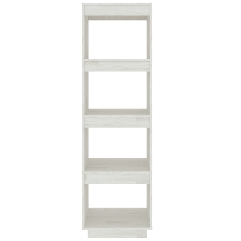 Bibliothèque/Séparateur de pièce Blanc 40x35x135 cm Pin massif - XIOS