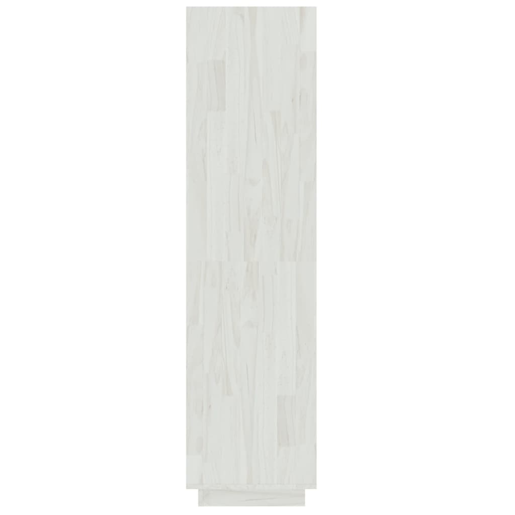 Bibliothèque/Séparateur de pièce Blanc 40x35x135 cm Pin massif - XIOS