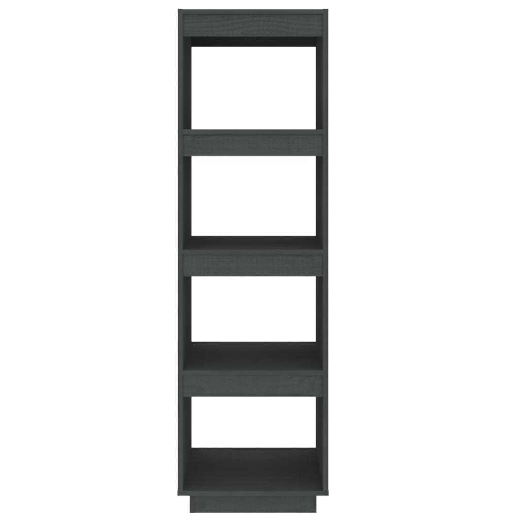 Bibliothèque/Séparateur de pièce gris 40x35x135 cm pin massif - XIOS