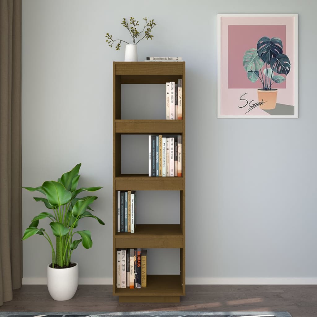 Bibliothèque/Séparateur de pièce Marron miel 40x35x135 cm Pin - XIOS