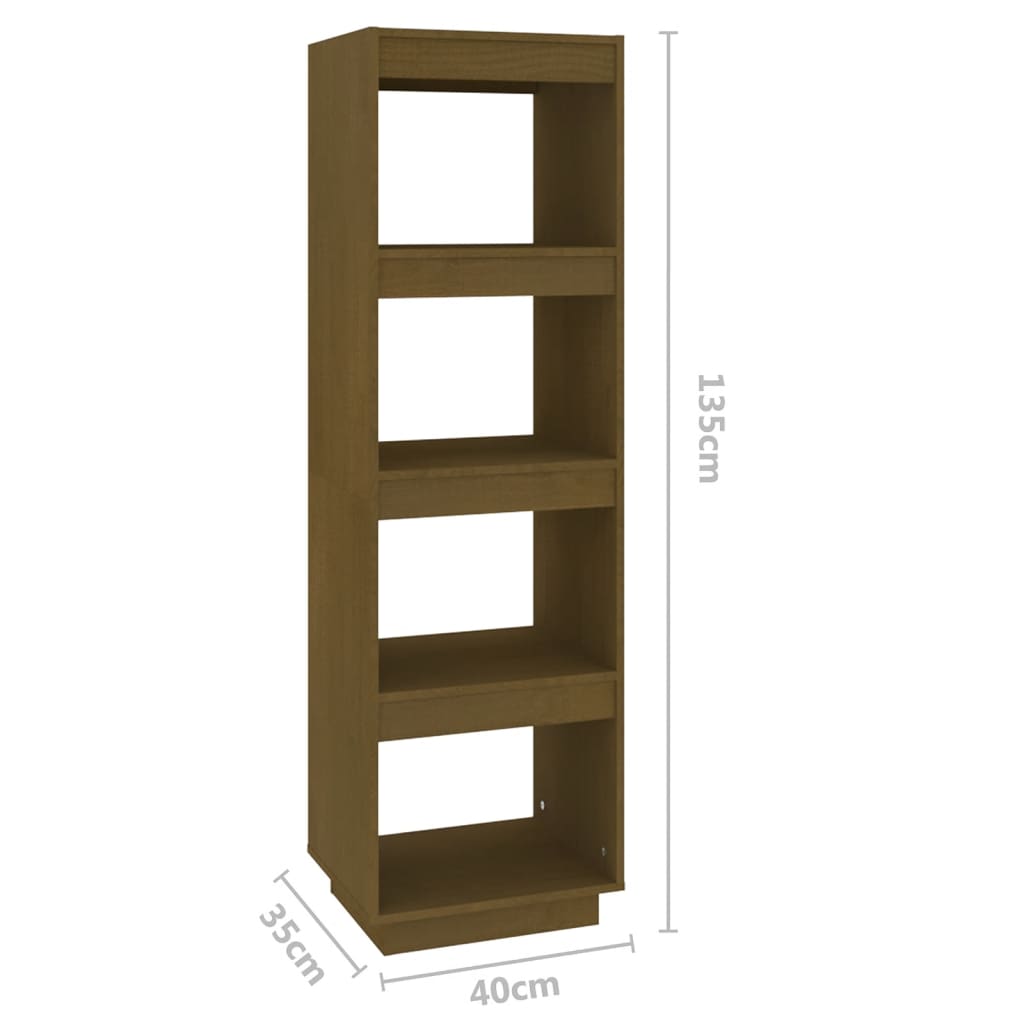 Bibliothèque/Séparateur de pièce Marron miel 40x35x135 cm Pin - XIOS