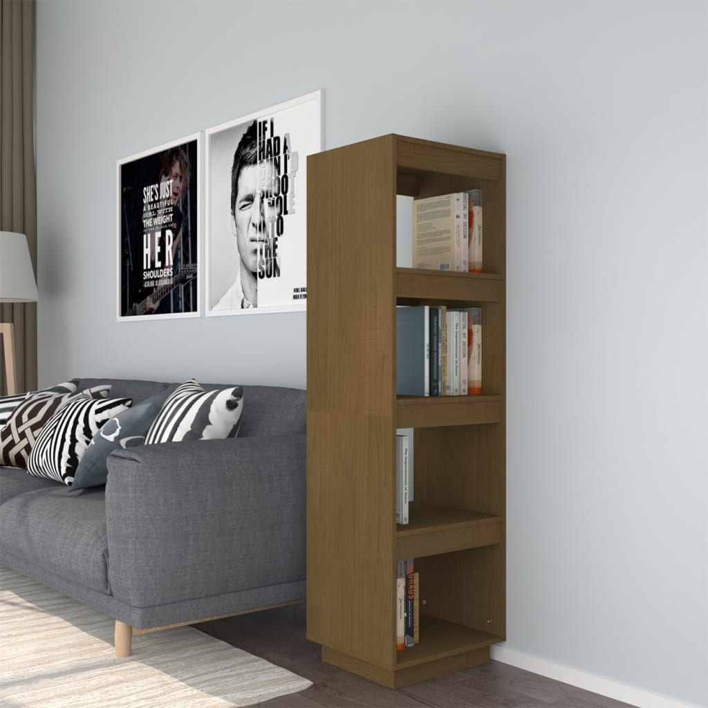 Bibliothèque/Séparateur de pièce Marron miel 40x35x135 cm Pin - XIOS
