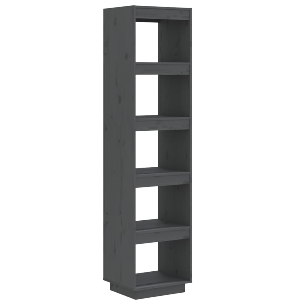 Bibliothèque/Séparateur de pièce Gris 40x35x167 cm Pin solide - XIOS